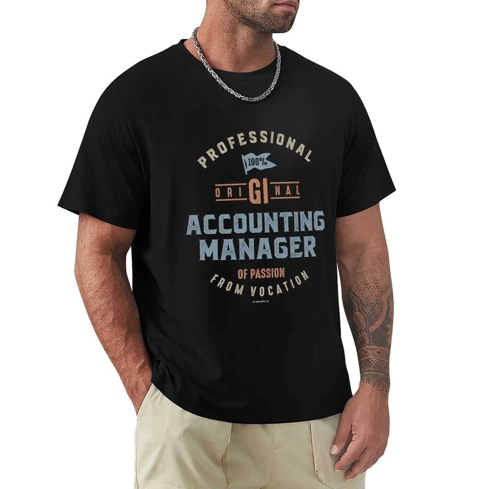 Accounting Manager T-Shirt hippie clothes Short sleeve tee summer top t shirts for men