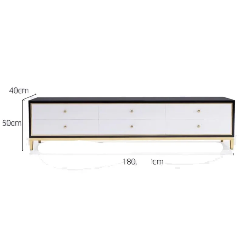 Aesthetic European Tv Stand Storage Vintage Trendy Tv Stand Italian Display Luxury Tv Board Wohnzimmer Living Room Furniture