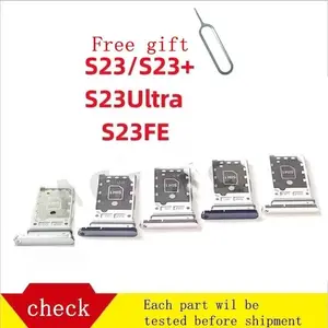 Bilashmart SIM Card Tray:Replacement Samsung Galaxy S23Ultra S9180 S23FE Quality Perfect Fit Sim Card Holder Slot adapter and Micro SD