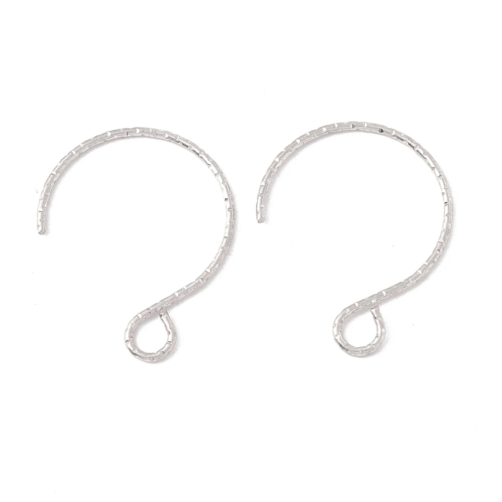 

100pcs 316 Surgical Stainless Steel Earring Hooks for Women Fashiong earring jewelry making accessories with Horizontal Loops