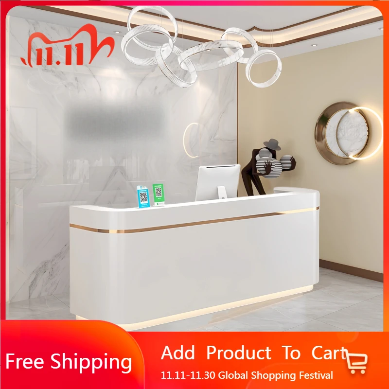 

Salon Beauty Reception Desks Welcome Executive Restaurant Reception Desks Corner Design Comptoire Accueil Commercial Furniture