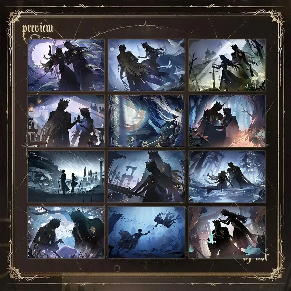 Love and Deep Space Role Playing Character Xavier Small Card Shen Xing Hui Shadow King Silhouette Lomo Card Anime Laser Ticket
