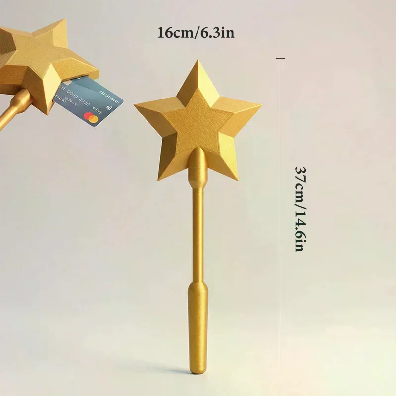 3D Printed Wand Tap To Pay, Star Magic Contactless Credit Card Holder, NFC Payment Wand, Tap-to-Pay Credit Card Wand view 5