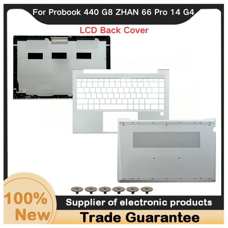 New For Kailxuling Probook 440 G8 ZHAN 66 Pro 14 G4 LCD Back Cover/ Palmrest Cover/ 4BX8Q Bottom Case Cover/ A C D Shell