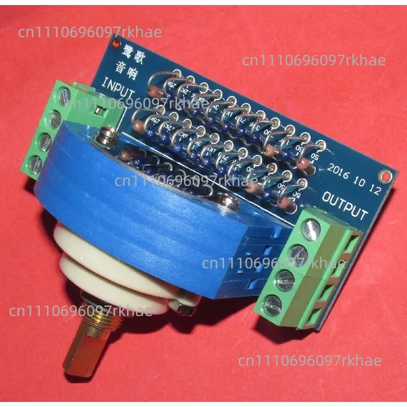 12-step stepped volume potentiometer with high-precision metal film resistor assembly, the error is much less than 1%