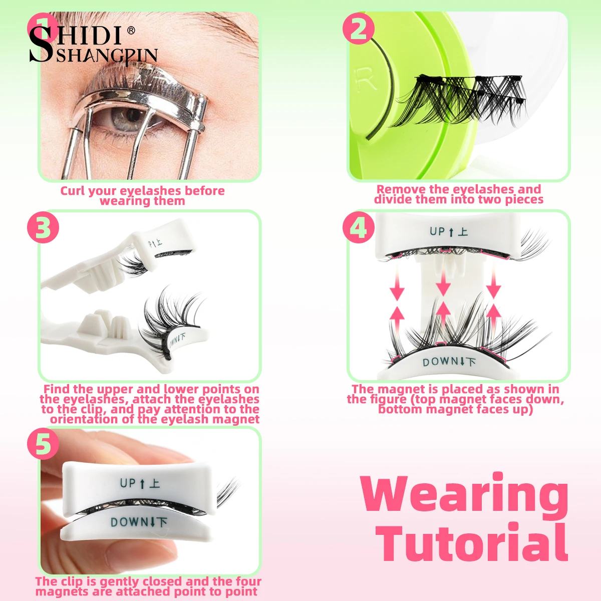 1 زوج رقيق رموش مغناطيسية عدة مجنح سميكة نظرة طبيعية كاذبة المنك رمش تمديد لا الغراء اللازمة المغناطيس الفرقة أدوات ماكياج