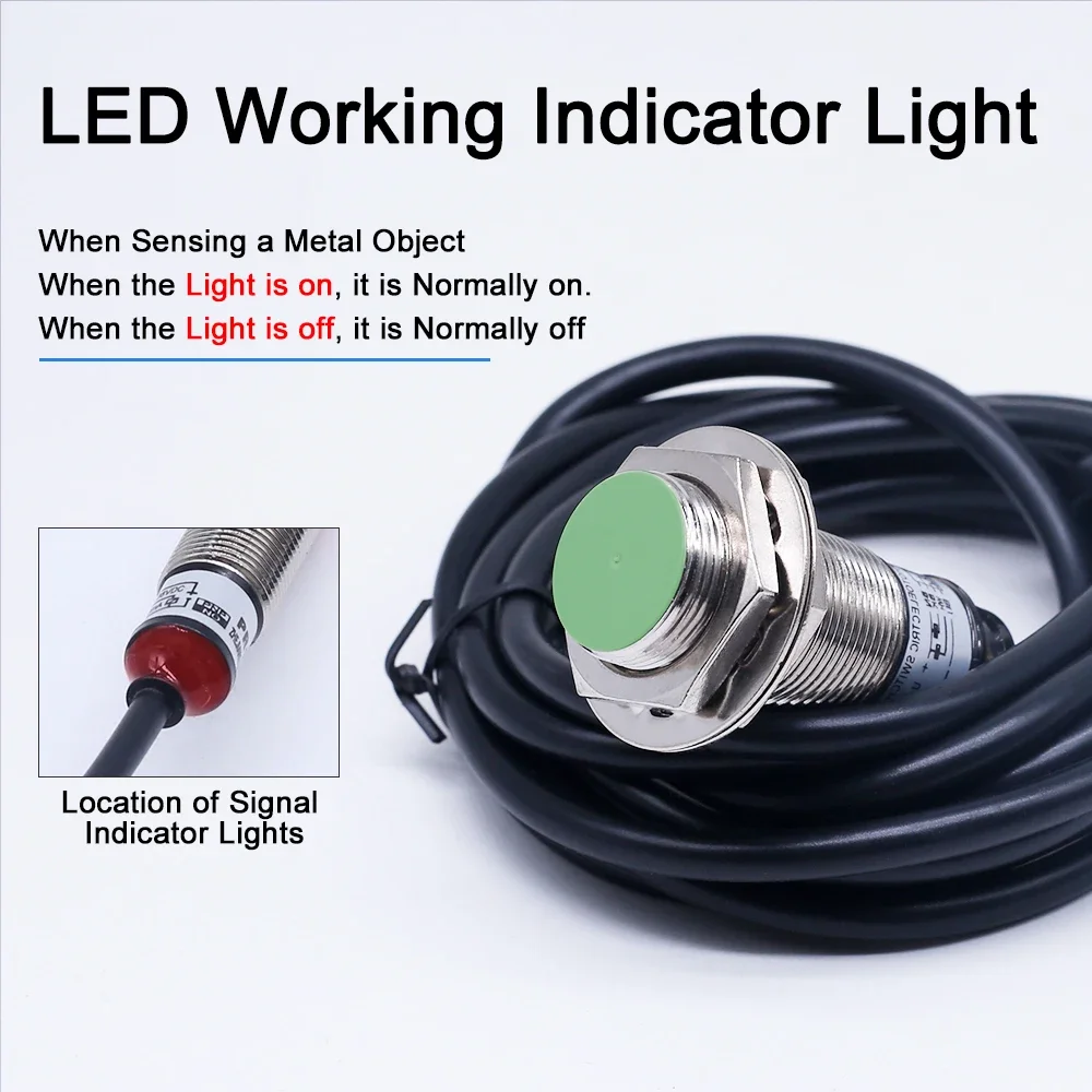 

Датчик приближения серии PR18 12-24 В постоянного тока NPN PNP PR18-5DN PR18-5DP Индуктивный датчик приближения M18 с распознаванием 5 мм