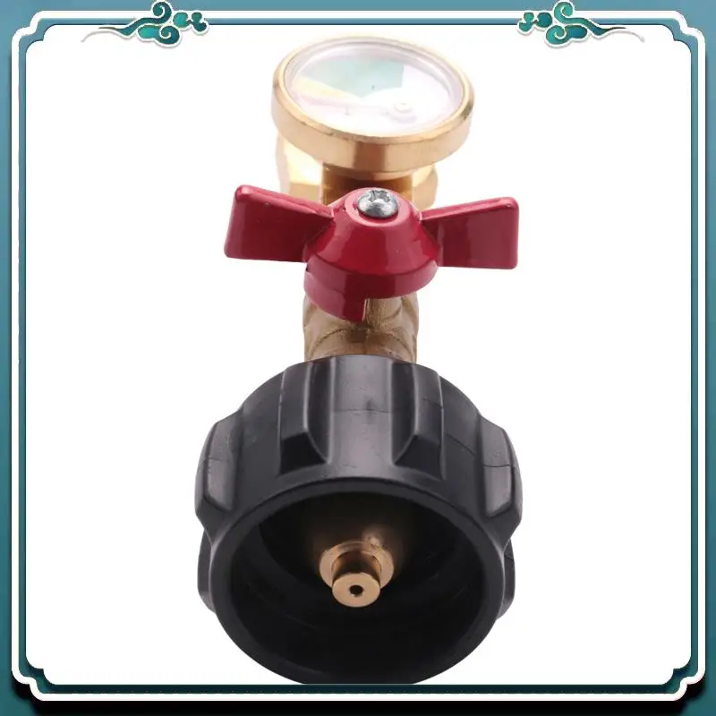 

Надежный 2X адаптер для пропана от 1 до 20 фунтов, QCC1 Адаптер для заправки пропана с манометром и регулирующим клапаном включения и выключения