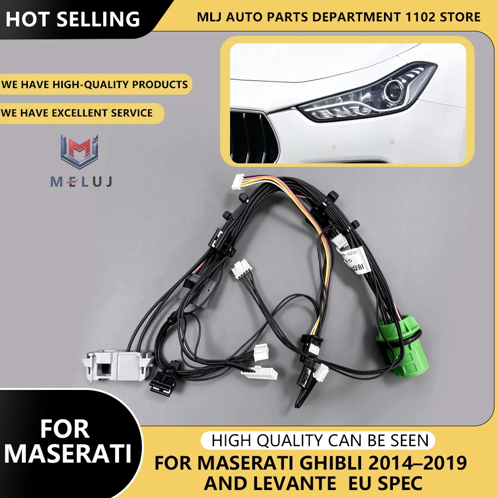 For Maserati Ghibli 2014-2019 And Levante Headlight Internal Wire EU Version Headlight Wiring Harness Assembly Car Accessories