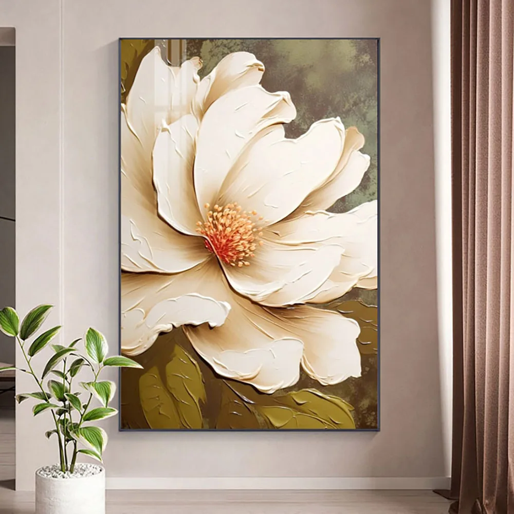 Christmas Ornaments Large Metal Cafe Living Room Wall Art Customized Handpainted Oil Flower Painting