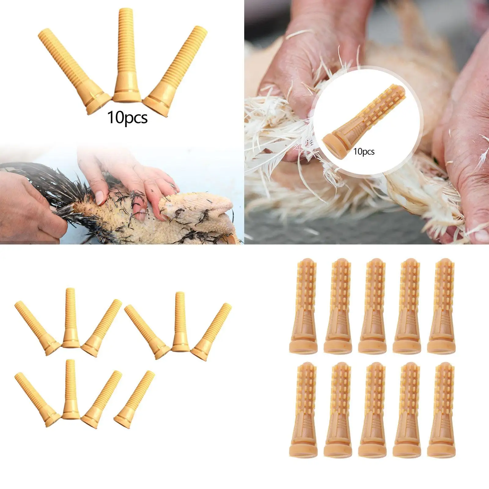 

10Pcs Chicken Plucker Fingers Chicken Plucking Fingers Replacement Hair Removal