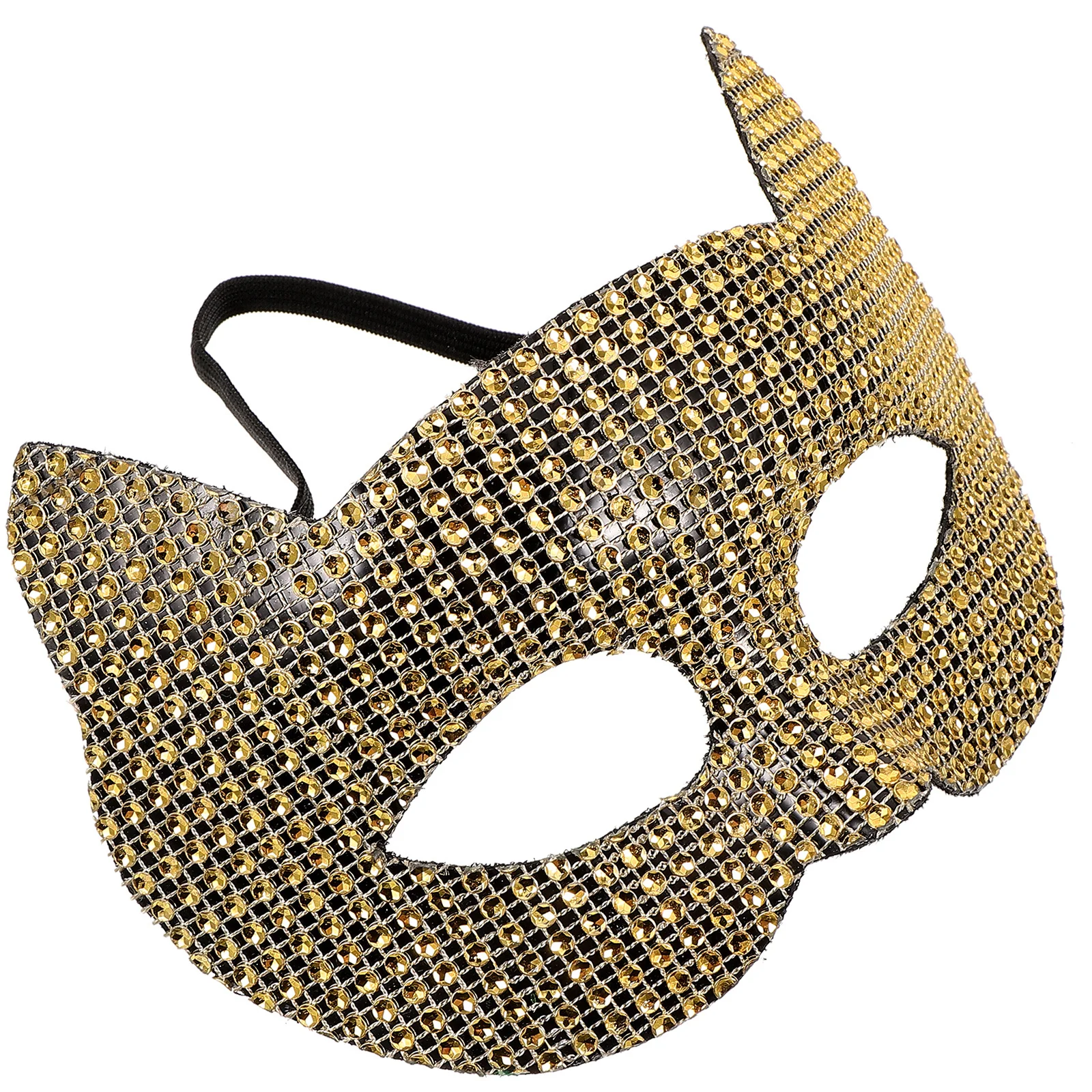

Cosplay Mask Cat Masquerade Festival Animal Mask Prop Rhinestone Unique Design Halloween Party Accessory Party Accessory