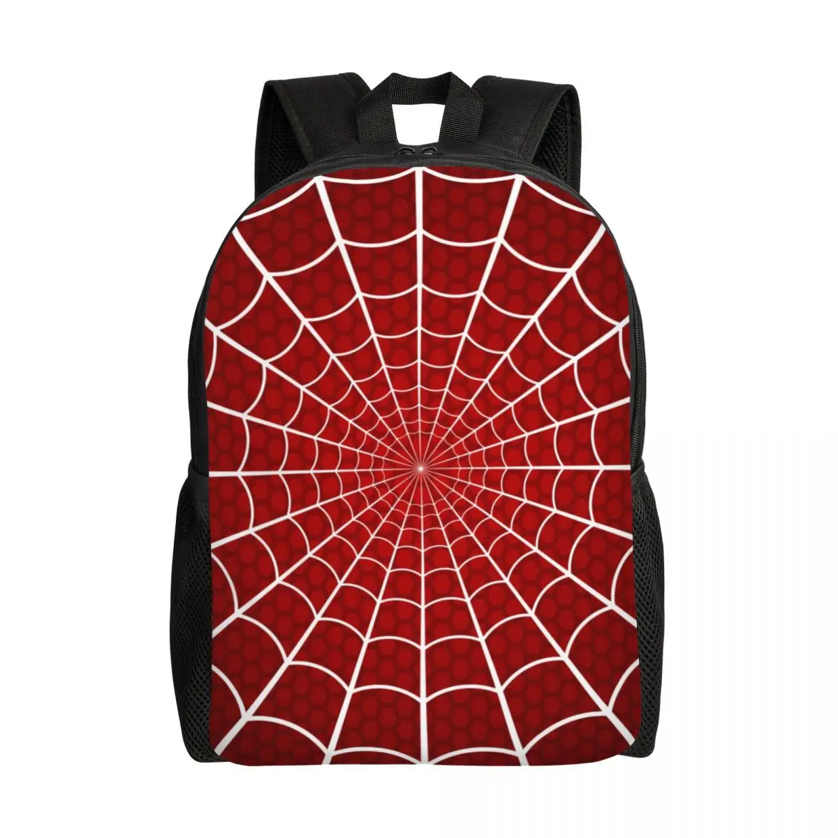 

Custom Classic Red Spider Web Pattern Backpacks for Men Women School College Students Bookbag Fits 15 Inch Laptop Bags