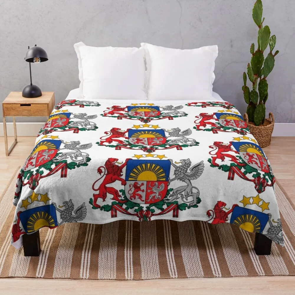 

Latvia coat of arms Throw Blanket cosplay anime Baby For Sofa Thin Blankets