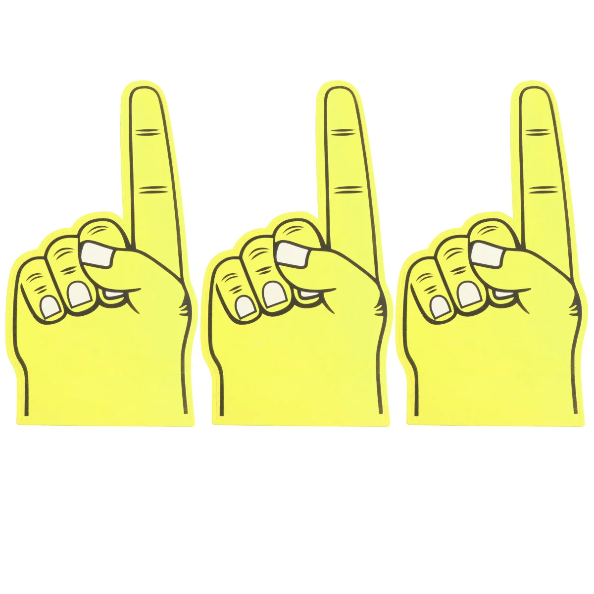 

3Pcs Cheer Up Gloves Large Eva Gesture Gloves Lightweight Safe for Party Concert Performance Fans Glove