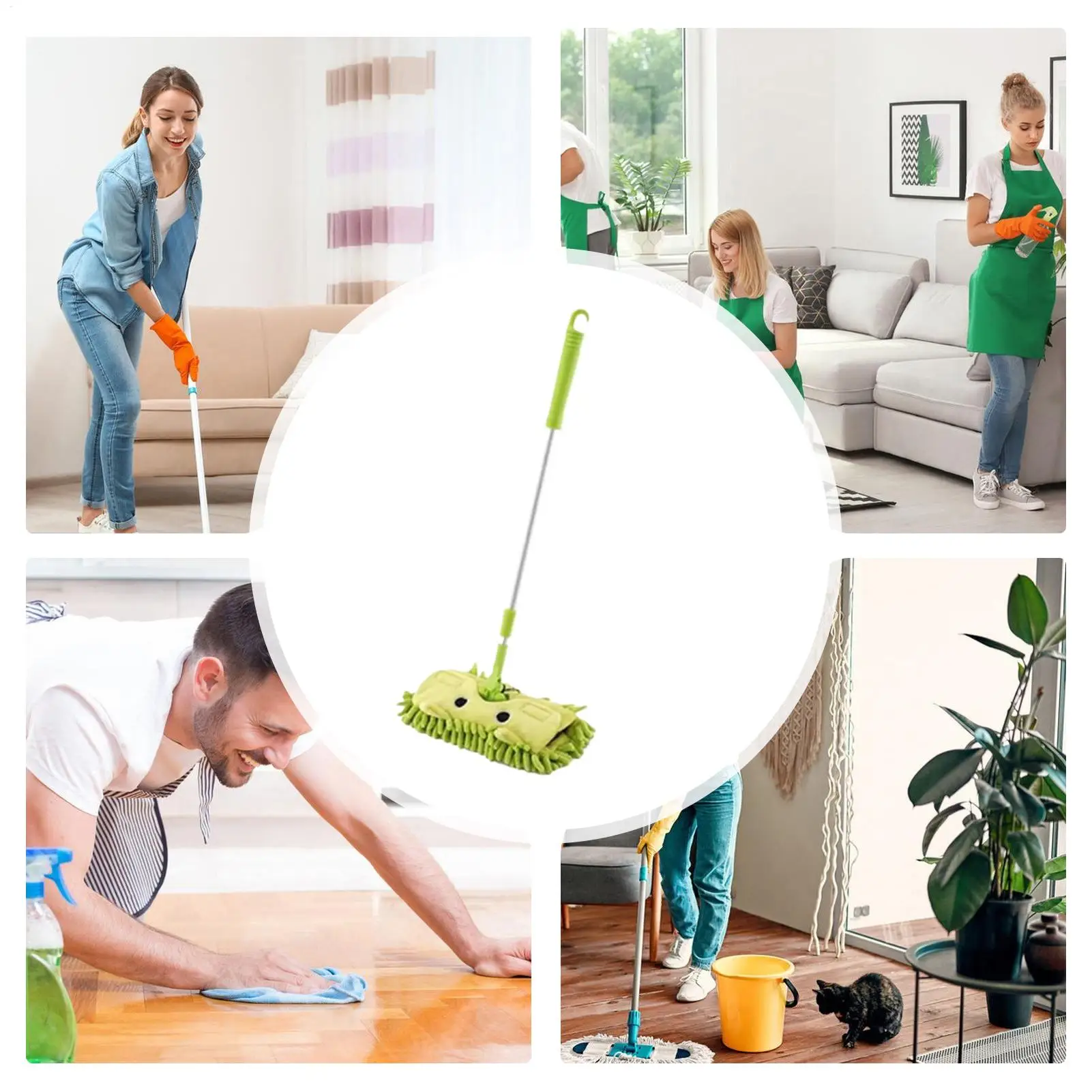 Crianças mop destacável telescópico rotativo engraçado crianças role play mop limpador brinquedo para meninos meninas limpeza da primeira infância