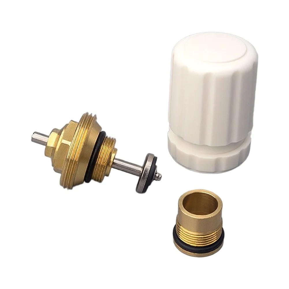 Automatic Spring Valve Core For Underfloor Heating, Copper ABS Temperature Control Shut-off Valve No Battery Required