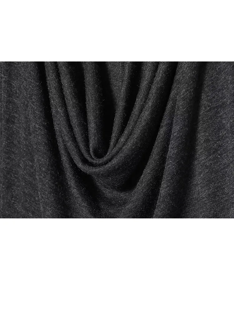 HH جديد امرأة الخريف موضة سوينغ طوق ثنيات تقليم بلون طويل الأكمام ملابس داخلية بلايز أنثى عادية تنوعا تي شيرت #6