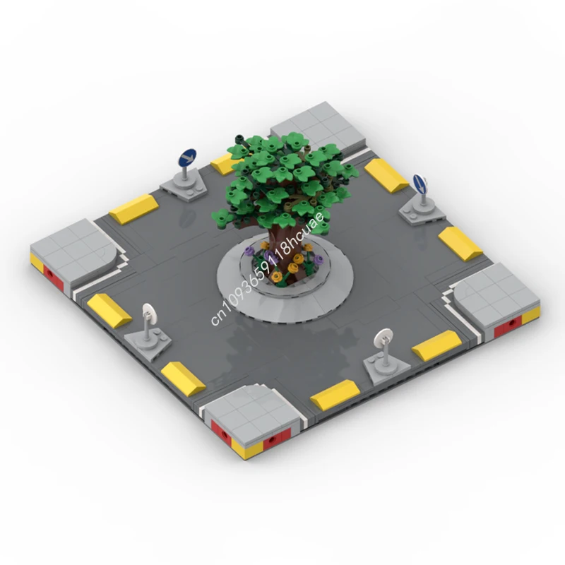 1439 elementów MOC MILS Model Krzyżówki Miejskiej, Klocki Konstrukcyjne, Zabawki Kreatywne, Zestaw do Składania, Architektura z Klocków, Edukacja, Prezent na Boże Narodzenie dla Dzieci