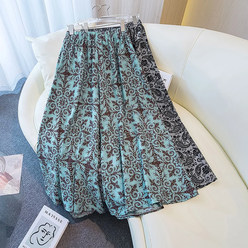 Spodnie damskie z wysokim stanem i szerokimi nogawkami, plus size, letnie, luźne, w stylu lazy Sembach, spódnico-spodnie, cienkie, z włókna poliestrowego.