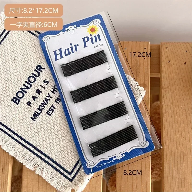 36pcs/set 6cm Large Hair Bobby Pins Women Black Hair Grips for Thick Hair Long Hairpins for Hairdressing Makeup Styling Hairpin