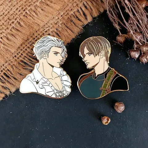 Resident Evil 4 - Leon Kennedy - Hård emaljnål 10 best sales Pin Resident Evil - №9