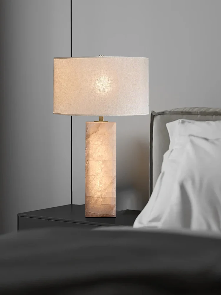 

Modern Vintage Designer White Marble Base Table Decor Lamp Luxury Home Decoration Desk Light Hotel Cafe Store Table Lights