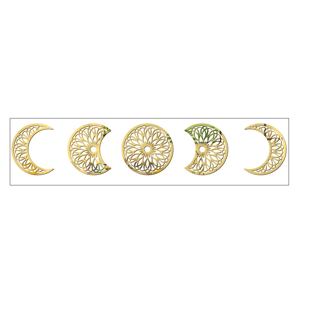 

Moon Phase Sticker Acrylic Wall Decal Bedroom Living Room Decor DIY nament Housewarming Gift Non Fading Color Smooth Surface