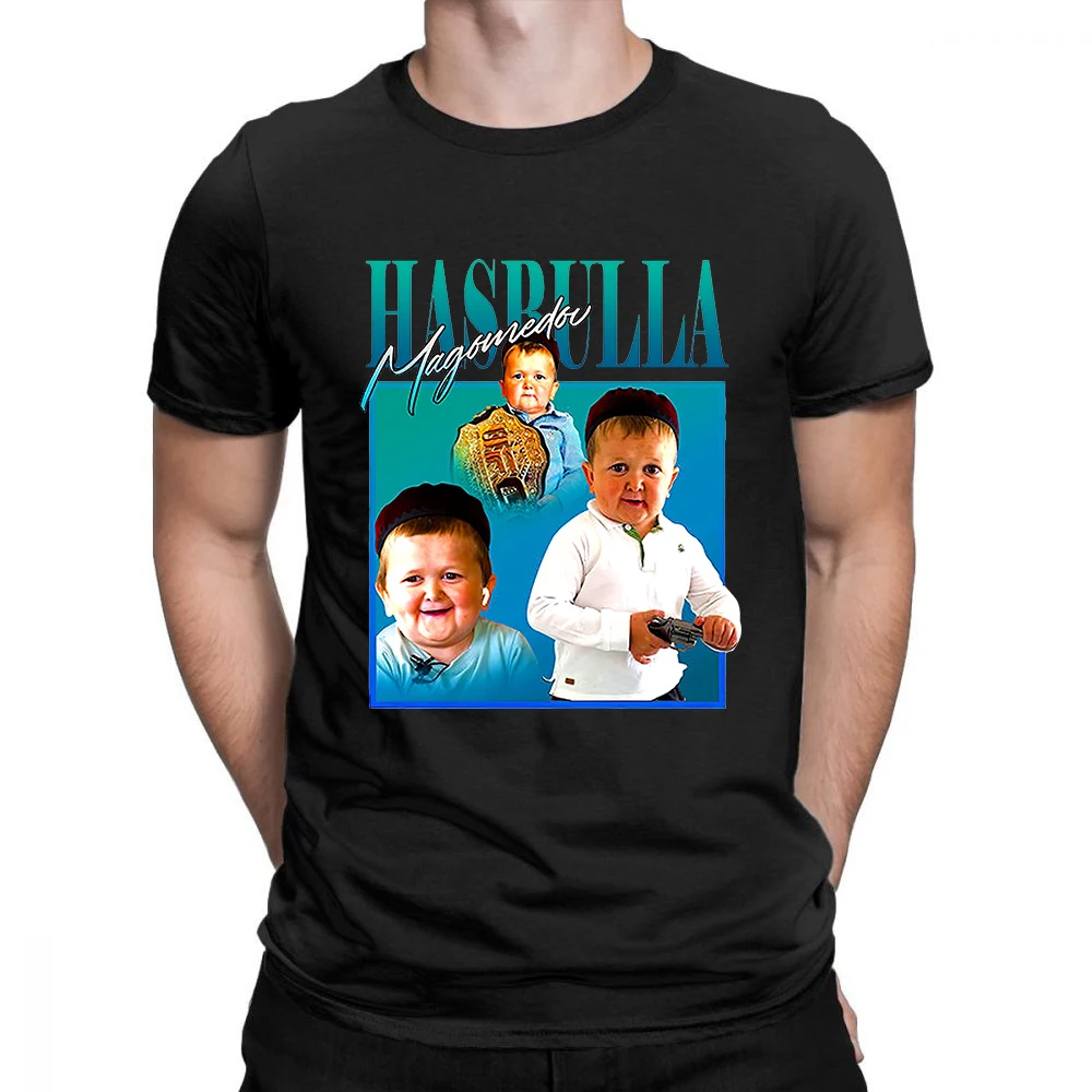 

Hasbulla T-Shirt Men O Neck cool summer T Shirts Short Sleeve Tees fashion Tops