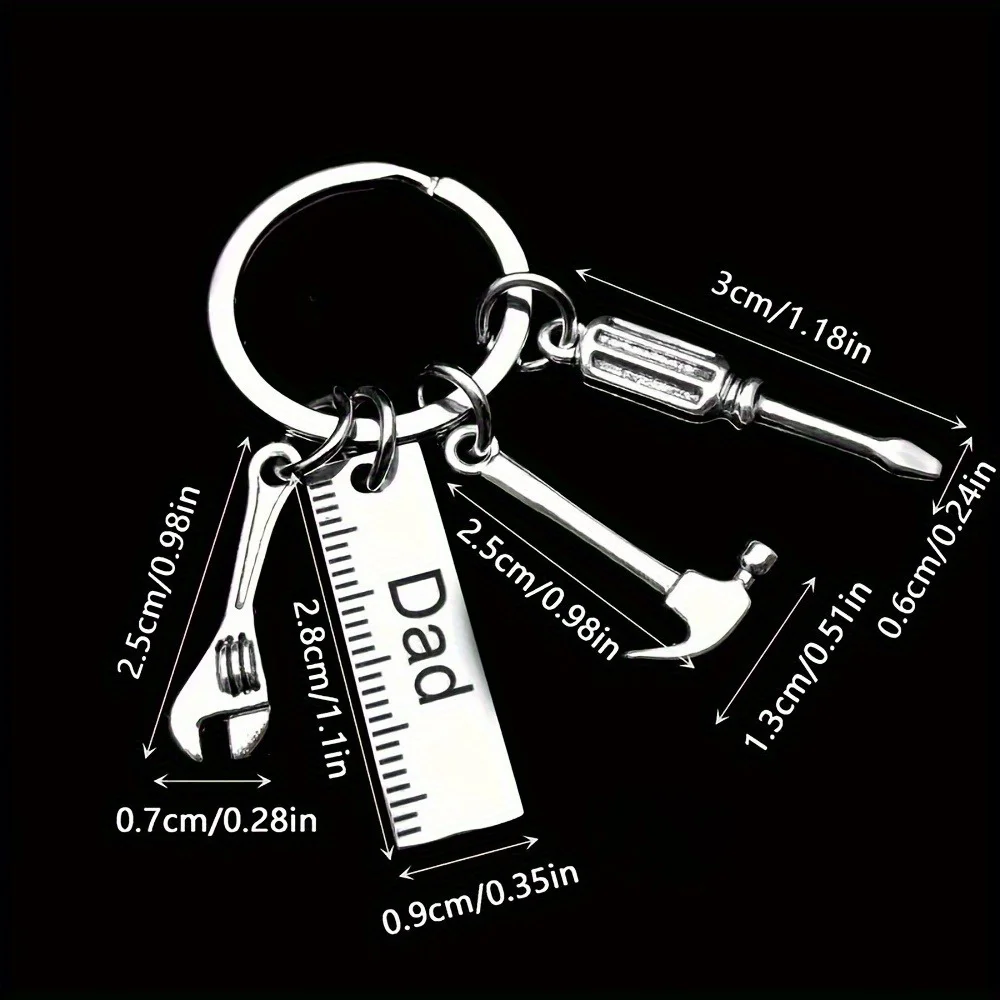 Miniature tool keychain,  Valentine's Day gift for couples or friends - multi-functional key decoration accessory