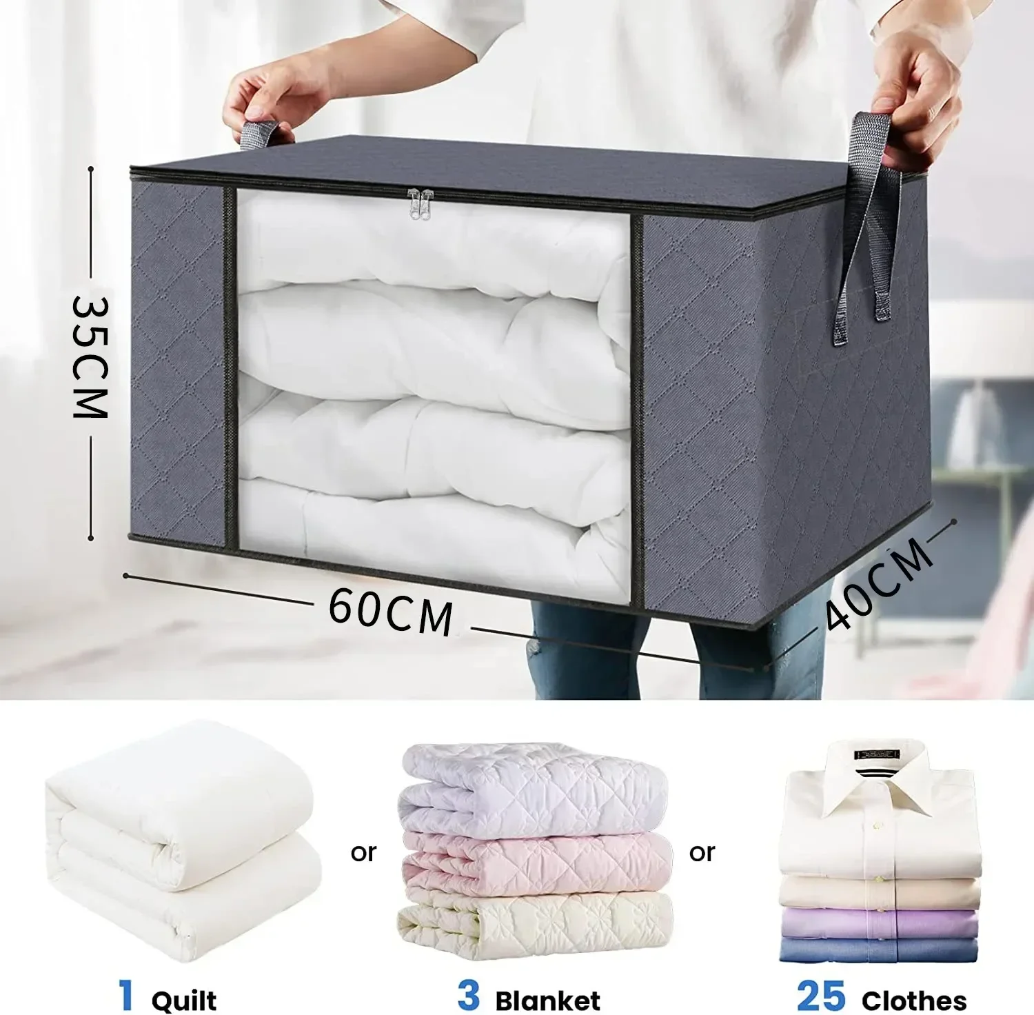 Closet Moisture Bag Big Capacity Bags Dustproof Sorting Storage Organizer Duvet Clothes Storage Under-bed Blanket Proof Quilt