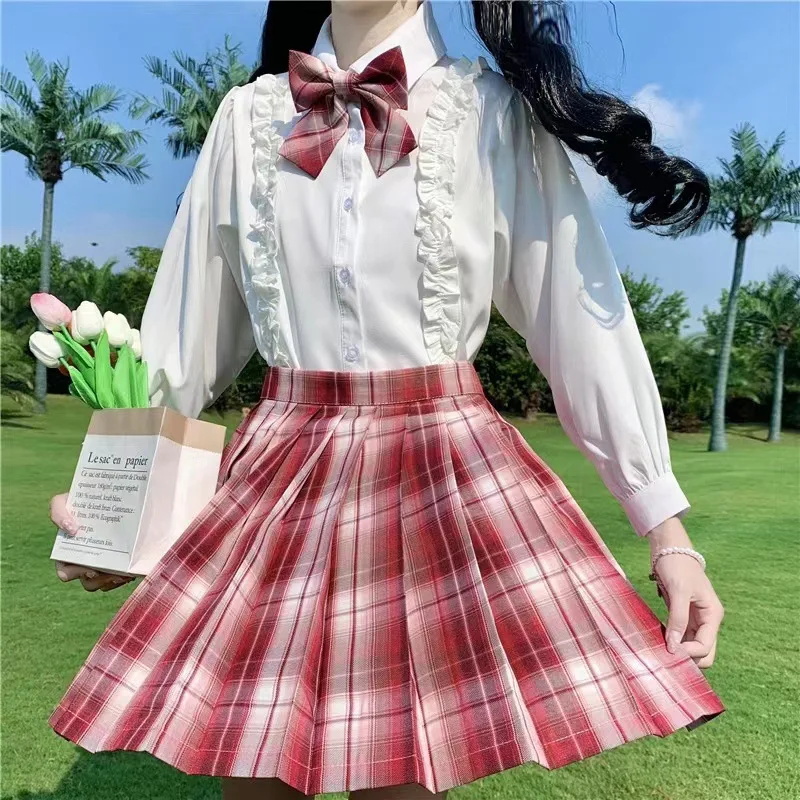 3-12 Jahre Mädchen Karierter Rock College-Stil Kleidung 2026 Frühling Sommer Teenager Kinder Mode JK Gestreifter Plissierter Rock mit Schleife – Detail 10
