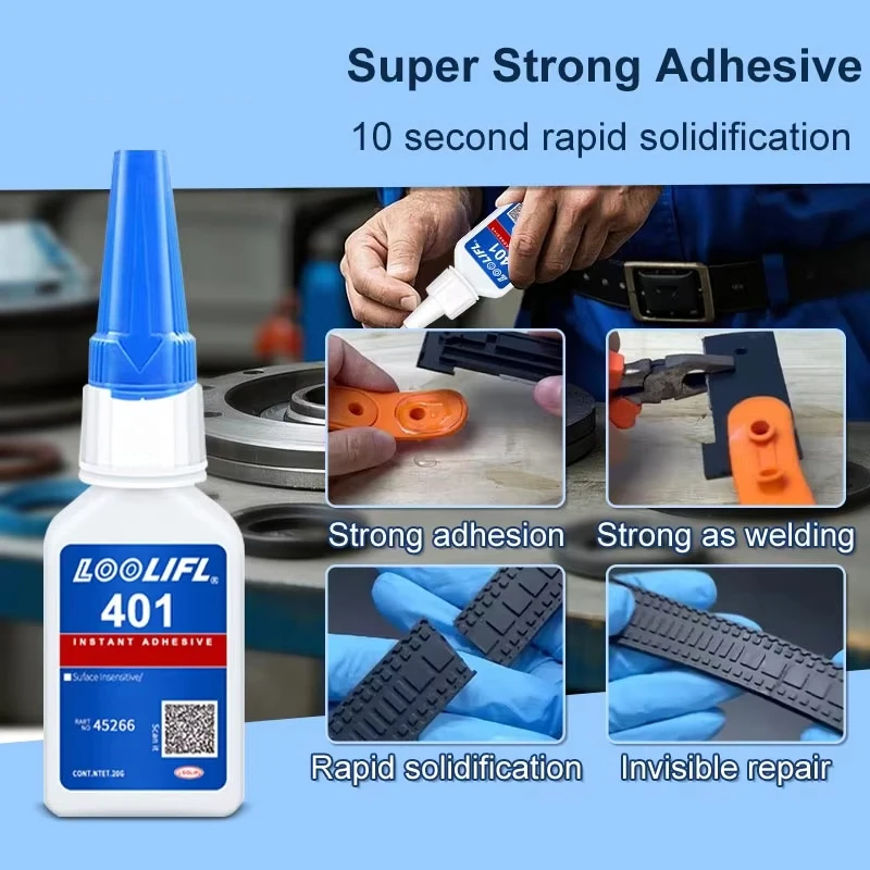 1/2/4Pcs 20ml Instant Strong Super Glue Universal Superglue Mighty Instant Glue Resin Ceramic Metal Glass Fast Dry Fastened Glue