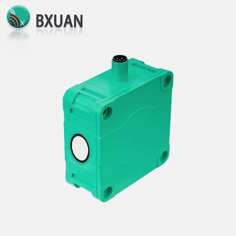 square Ultrasonic switch Sensor Sn:100mm-2000mm switching outputs NPN PNP 10-30V with 2m PVC cable