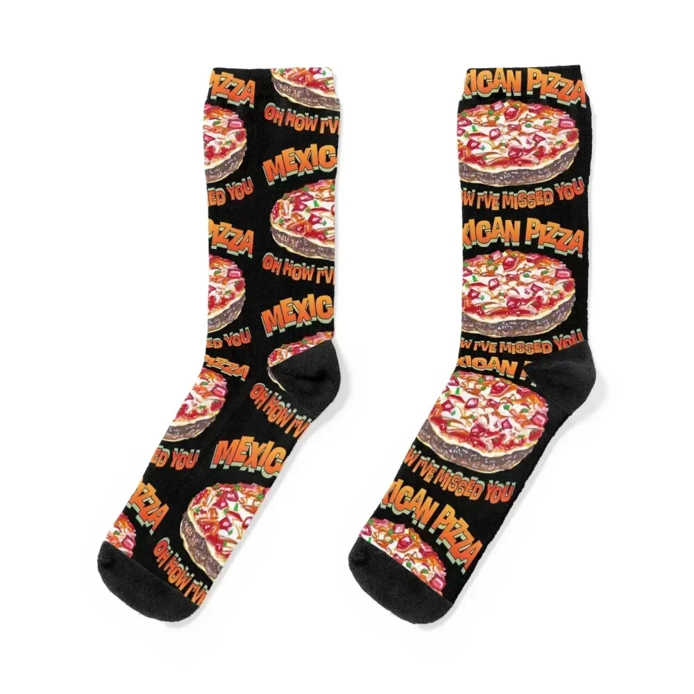 

Mexican Pizza Socks new year loose Men's crazy Socks For Man Women's