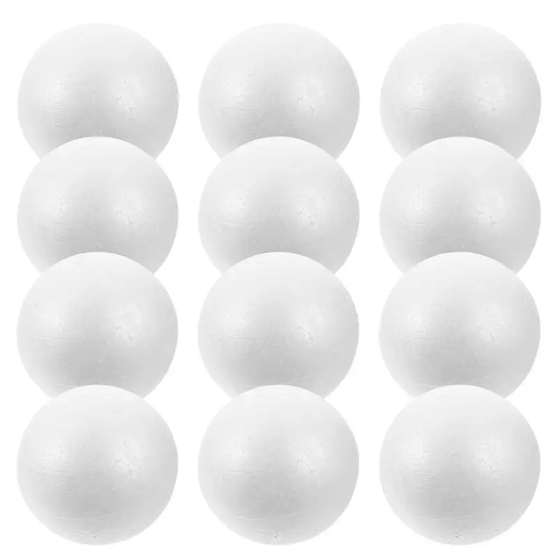 10pcs Modelling Polystyrene Foam Ball Spheres Craft DIY Snowman Natal Party Christmas Xmas Tree Wedding Ball Decor