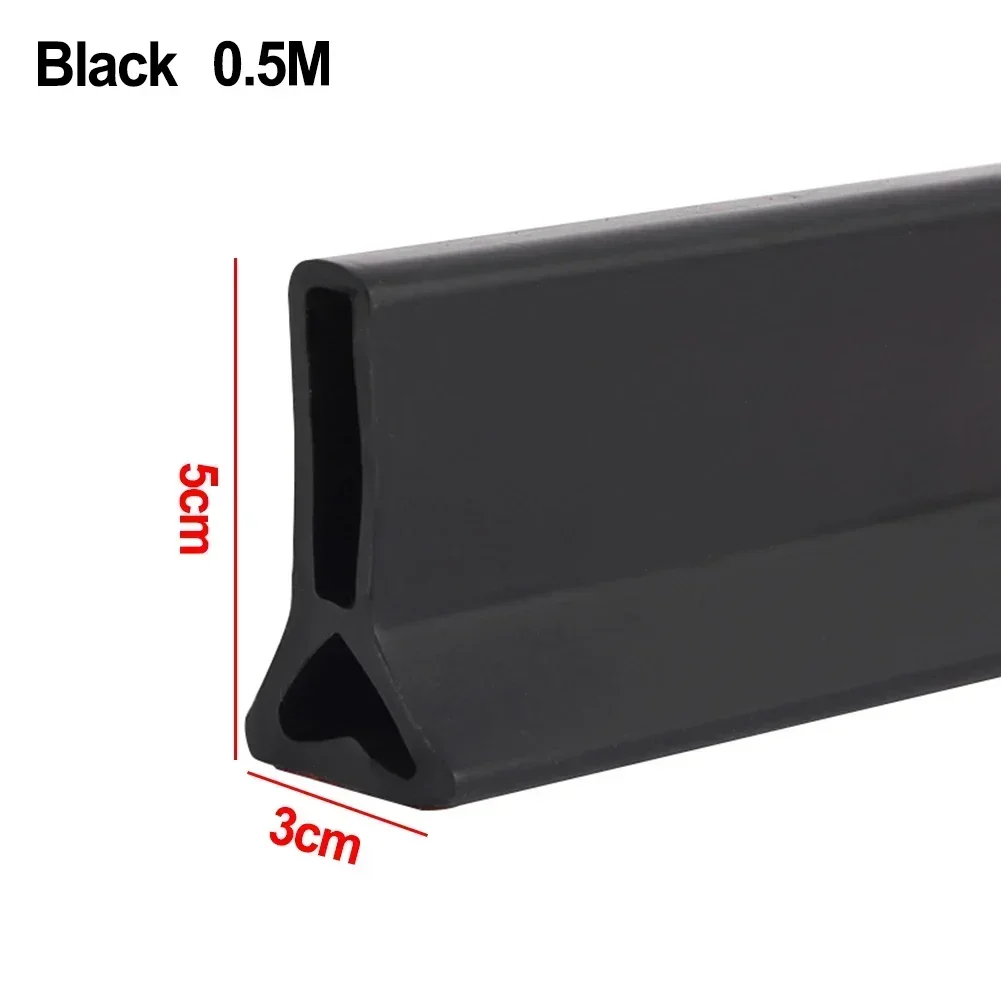 Stopper Water Barrier 5cm Height Accessories Bathroom Kitchens Silicone Transparent/Grey/black/white Brand New