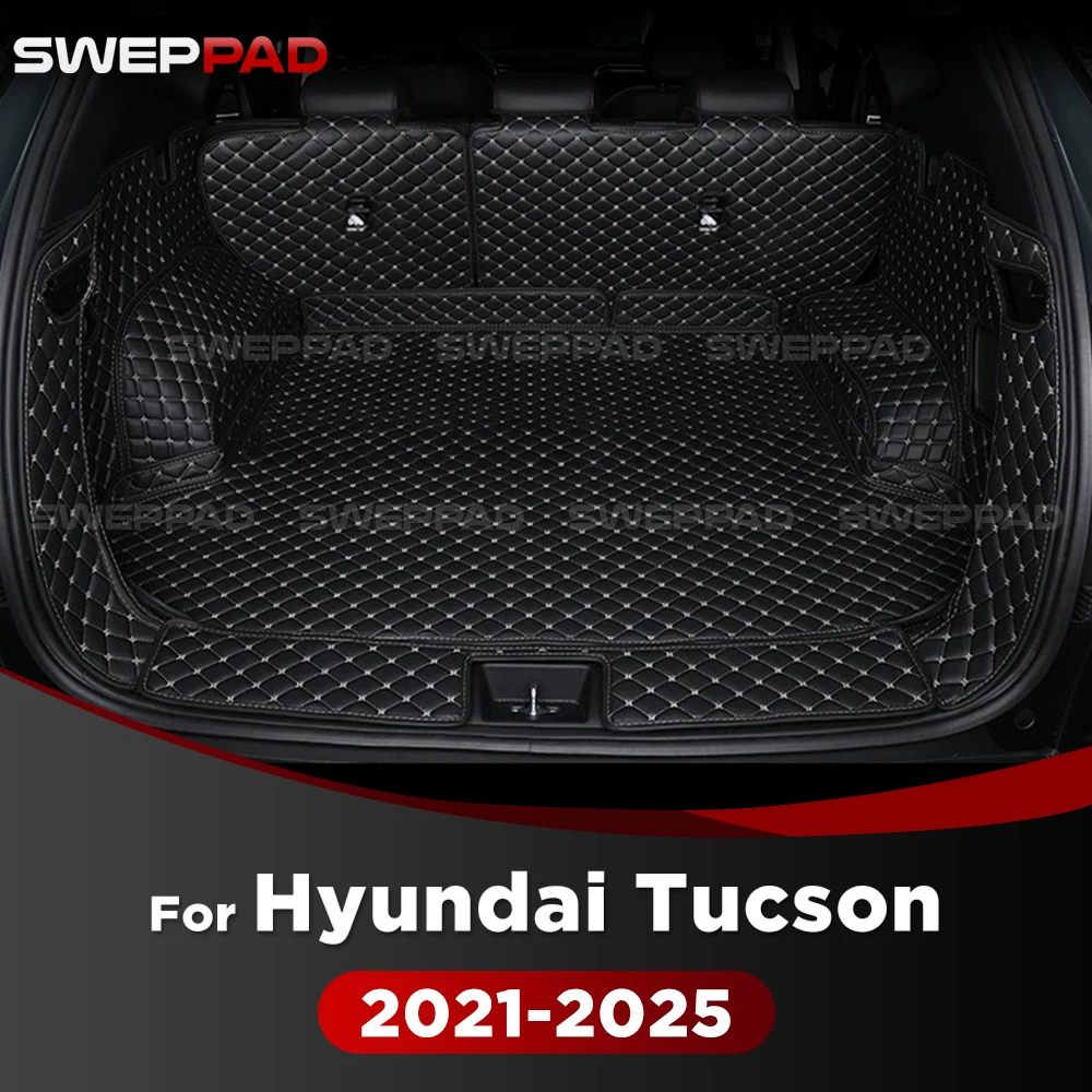 Dla Hyundai Tucson 2021 2022 2023 2024 2025 Auto Full Coverage Trunk Mat Car Cover Pad Cargo Liner Akcesoria wewnętrzne