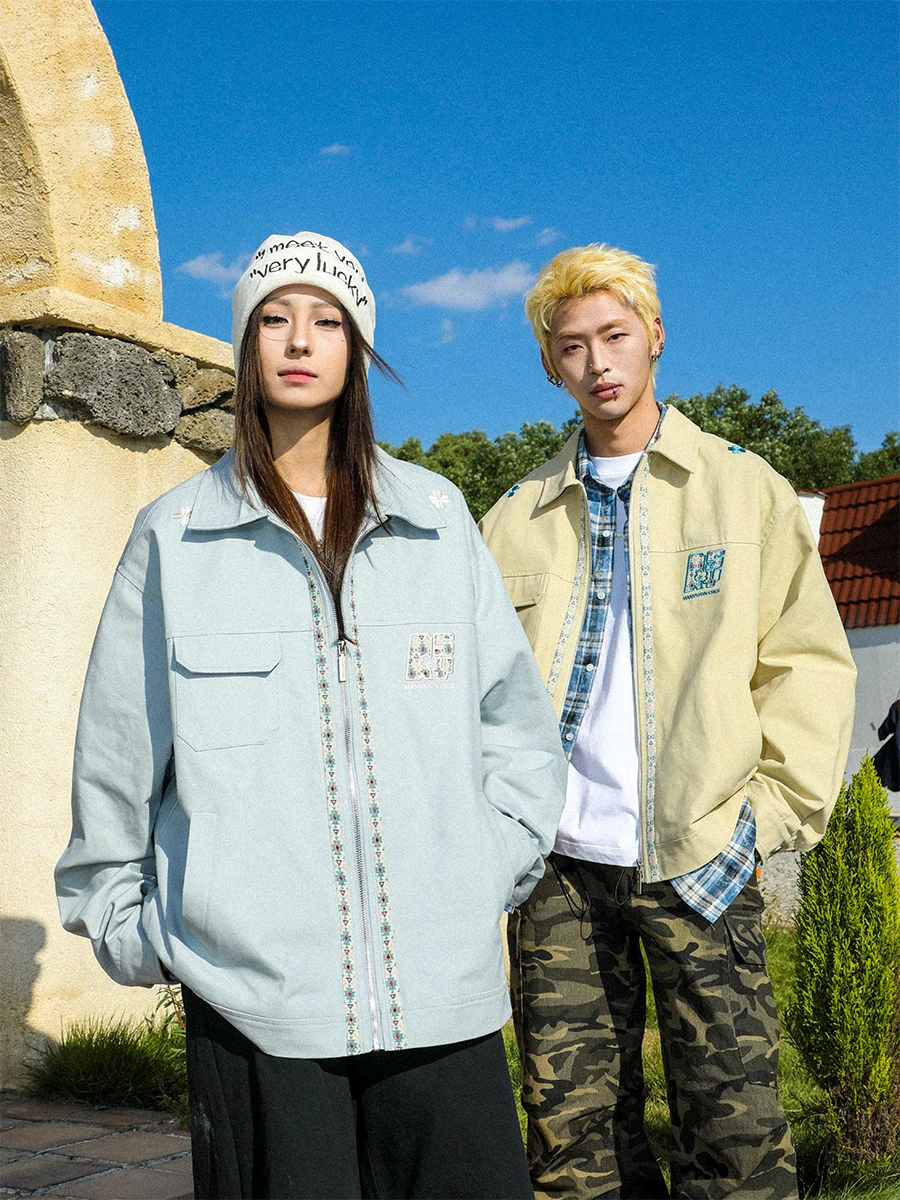 

Куртка Manyston в американском стиле, повседневная, из хлопка, для подростков и пар, осенне-зимняя, для отдыха, с вышивкой