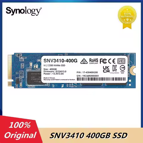 Original Synology 400GB M.2 2280 SSD SNV3410 400GB (SNV3410-400G) Internal Solid State Drive for Laptop/Notebook