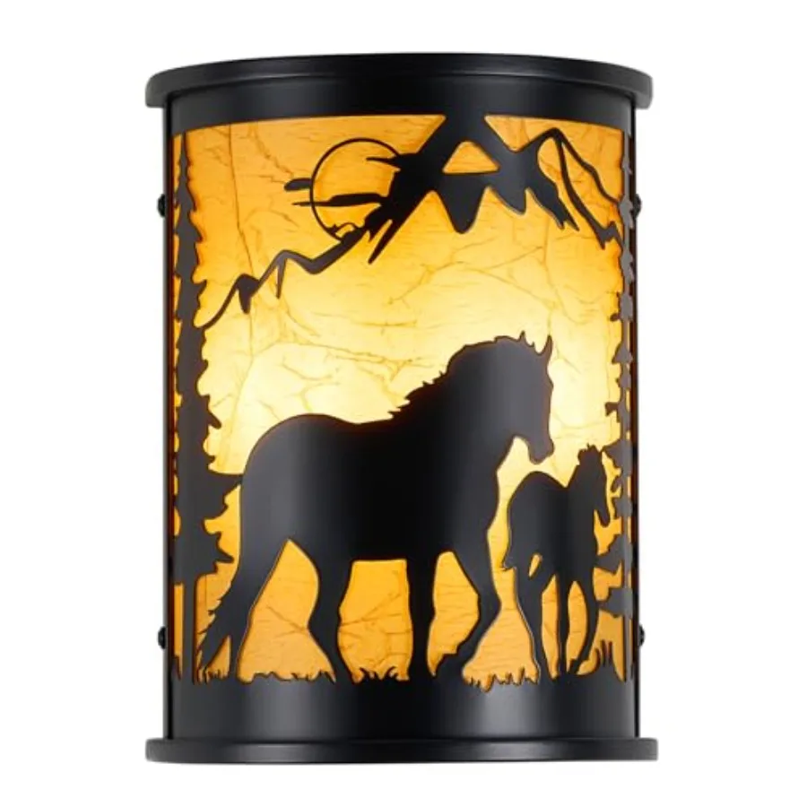 

Farmhouse Wall Lamp with E Base, Modern Black Lighting for Bedroom, Living Room, Hallway, Stairway, Porch, Cabin