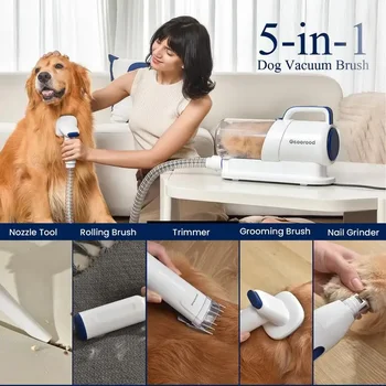 Geoorood Dog Grooming  Vacuum,  2.5L Pet Grooming Kit & Vacuum Suction Pet Hair, Professional Clippers 4