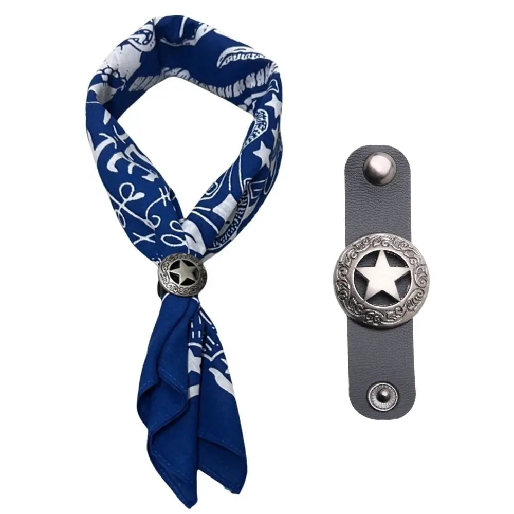 Moda oversized bandana cachecol estilo ocidental com fivela floral lenços quadrados headwear algodão faixa de cabelo