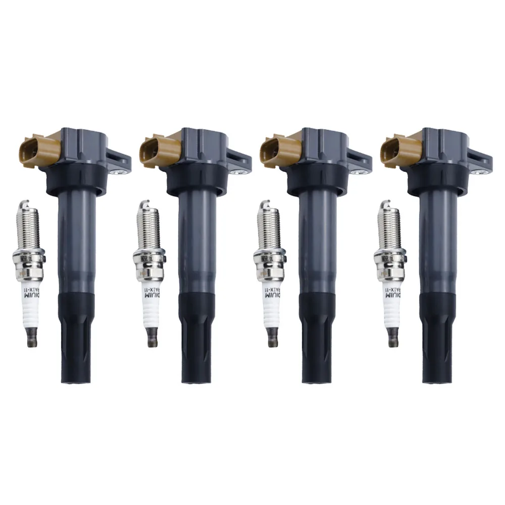 

4Sets Ignition Coil Spark Plug For SUZUKI SX4 ALTO SWIFT SPLASH KIZASHI GRAND VITARA 3340068K20 3340085K20 Accessories
