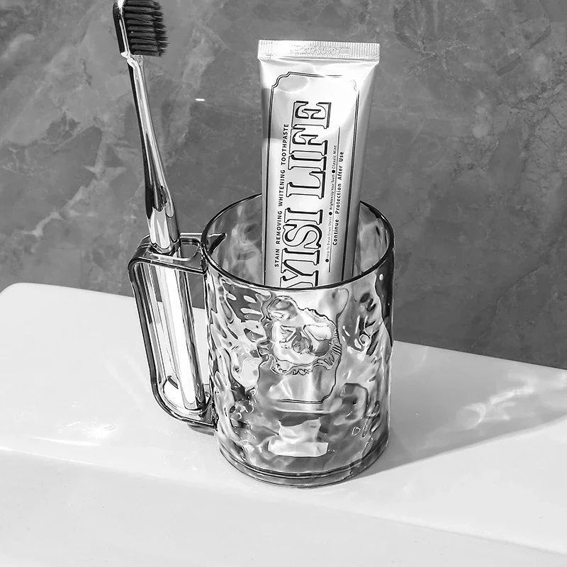 

Подставки для чашек и стаканов Прозрачная зубная щетка с рисунком ледника Бытовая рябь воды с рисунком для мытья зубных чашек для пар