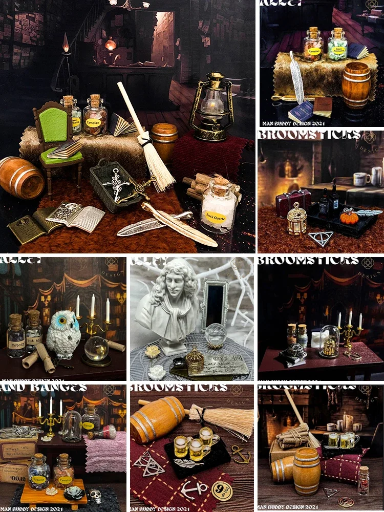 

Miniature Magic Theme Scene Accessories Props Theme Scene Decorations Magic School Scene Decoration Baby Gift