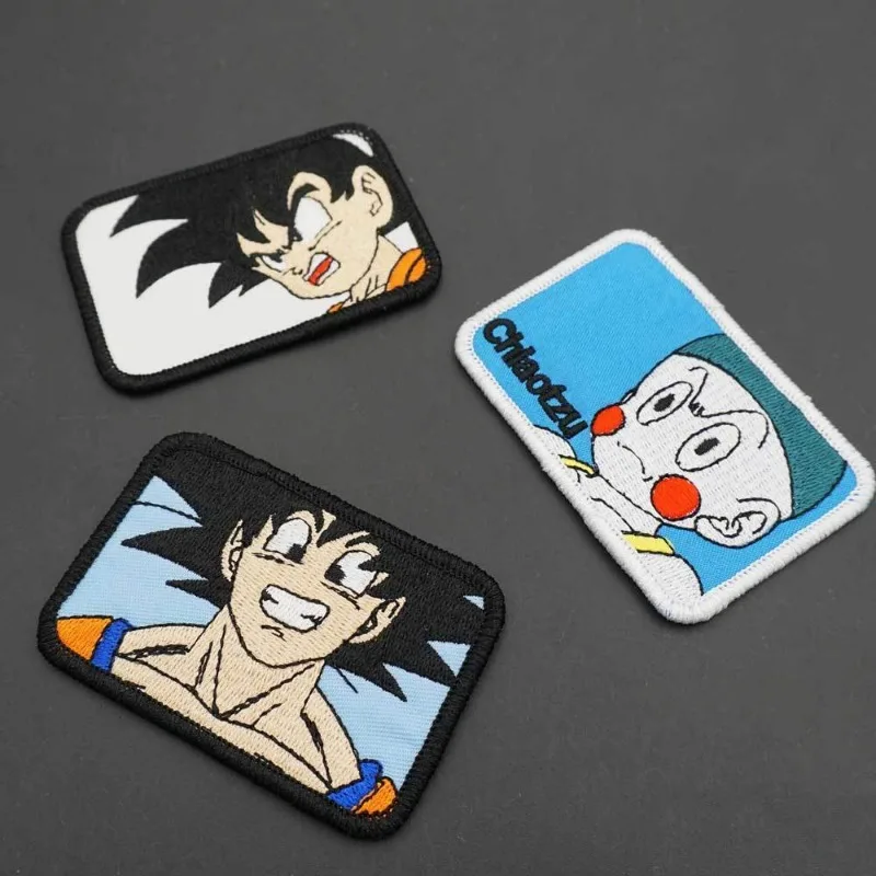 New Dragon Ball Animation Creative Personality Goku Krimbulma Embroidered Cloth Patch Clothes Pants Decorative Patches Wholesale