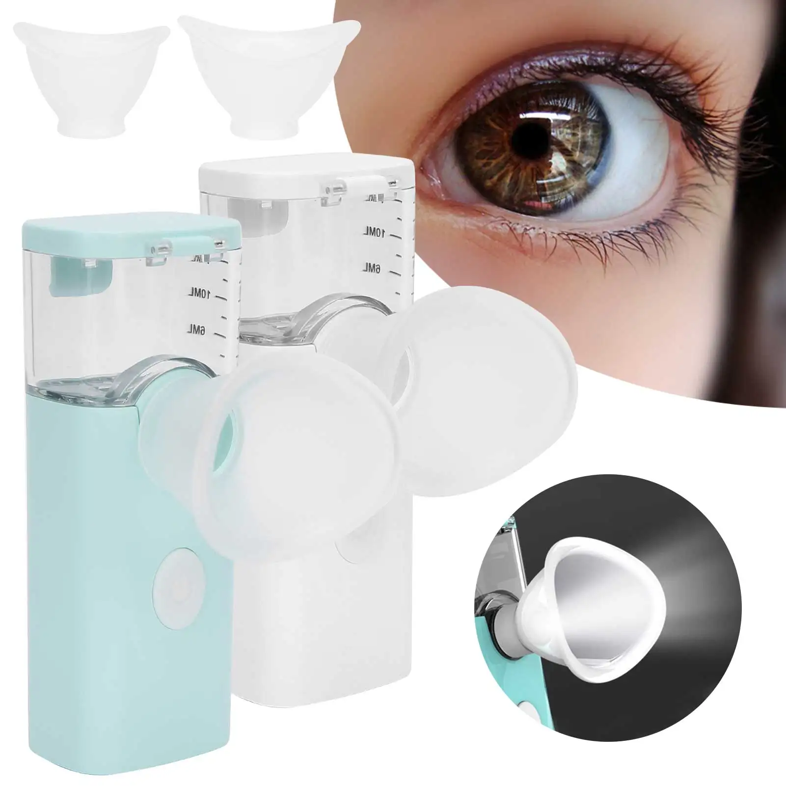 

Eye Moisturizing Spray USB Charging 5V 15ml Handheld Eye Care Spray Portable Eye Moisturizing Cleaning Soothing Machine