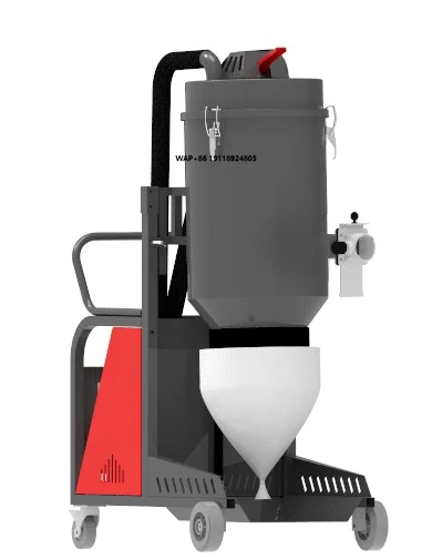 

Industrial Electric Vacuum Cleaner 380V Continuous Bagging 2.2/4kW Adjustable Blower Dust Removal Construction New 295