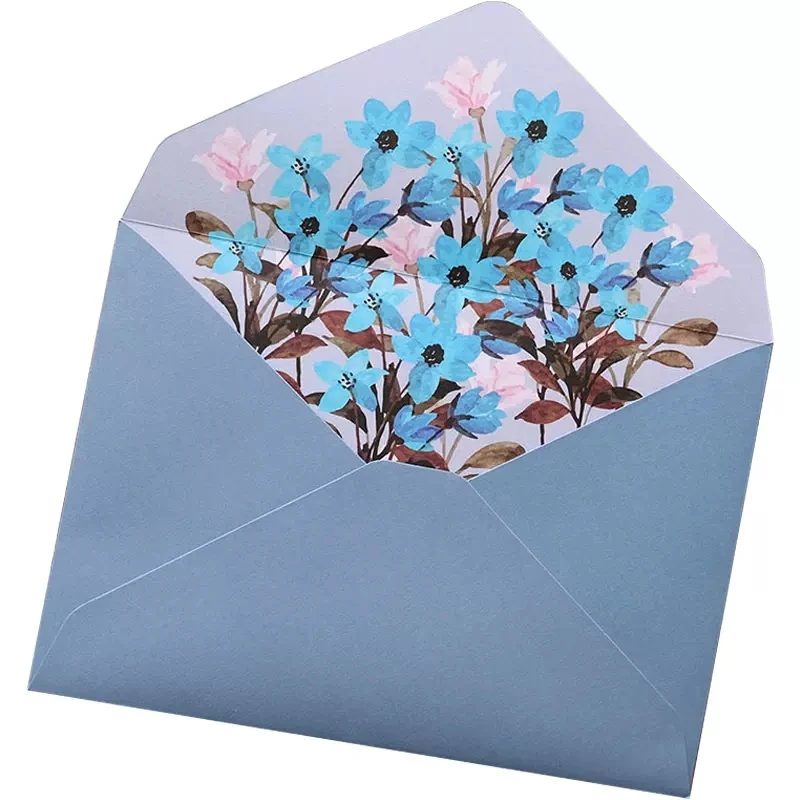 2/6pcs Floral Envelope Letter Paper Set Kawaii Wedding Greeting Card Cover Letter Pads Korean Stationery Cute Office Supplies